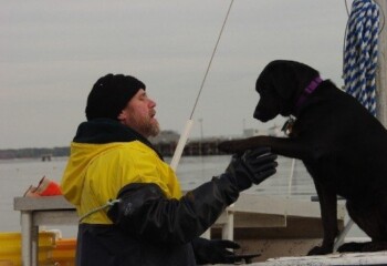Me and Daffy the Oyster Dog